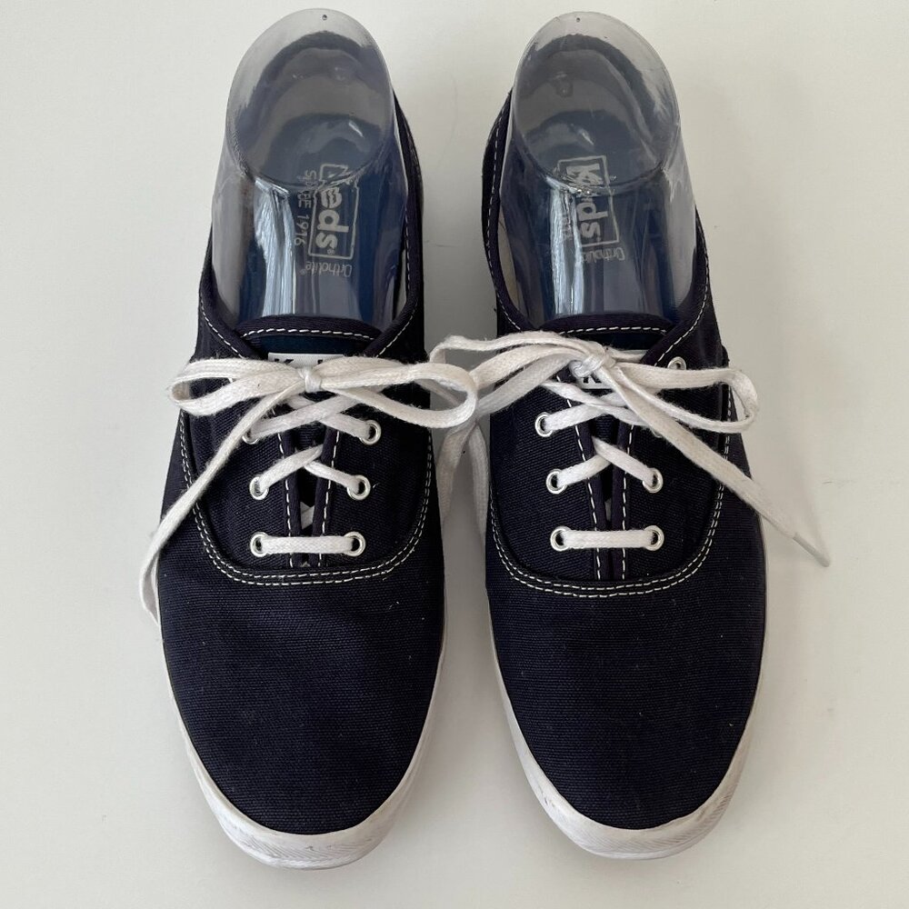 Keds Navy Ortholite Canvas Sneakers Tennis Shoes ~ Women's Size 9.5M